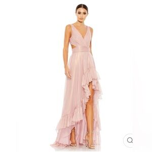 High-Low Ruffle Mac Dugal Dress